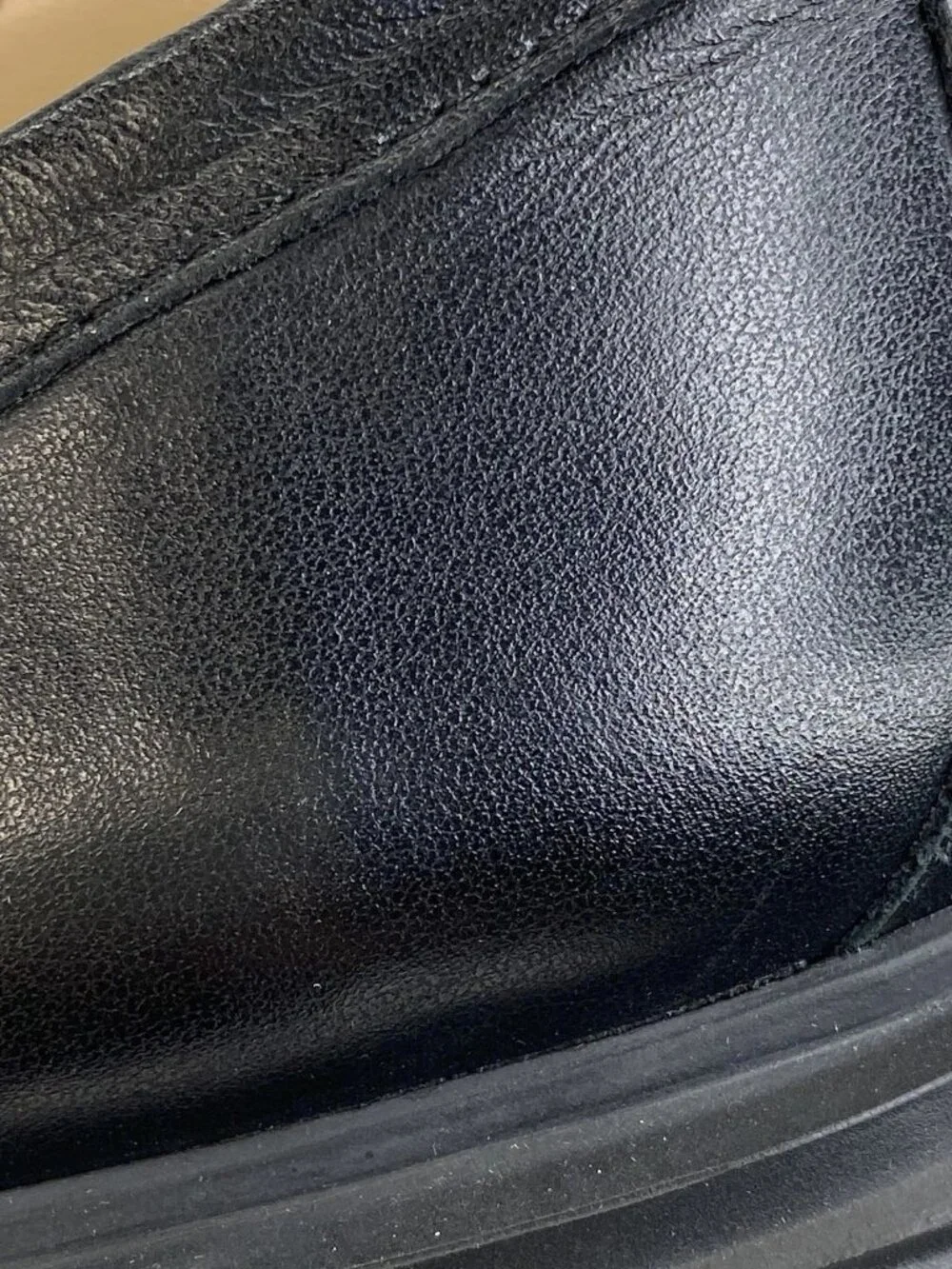 Stuart Weitzman Soho Loafer Women's Size 7.5 Black Leather Platform